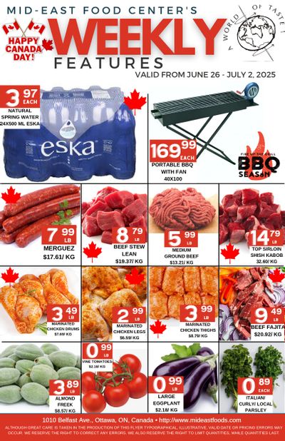 Mid-East Food Centre Flyer June 26 to July 2 Mid-East Food Centre Flyer June 26 to July 2