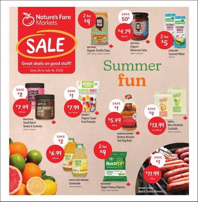 Nature's Fare Markets Flyer June 26 to July 16 Nature's Fare Markets Flyer June 26 to July 16