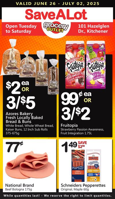 SaveALot Grocery Outlet Flyer June 26 to July 2 SaveALot Grocery Outlet Flyer June 26 to July 2