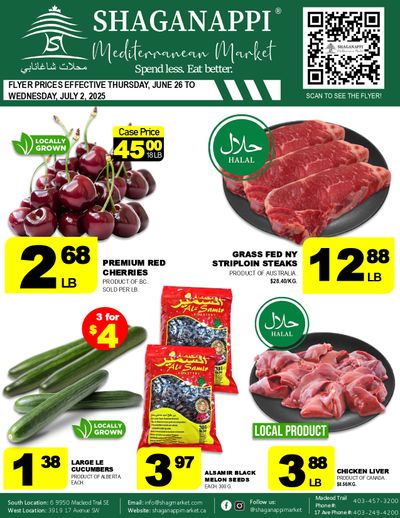 Shaganappi Mediterranean Market Flyer June 26 to July 2