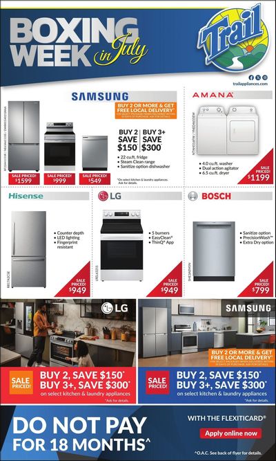 Trail Appliances (AB, SK) Flyer June 26 to July 2