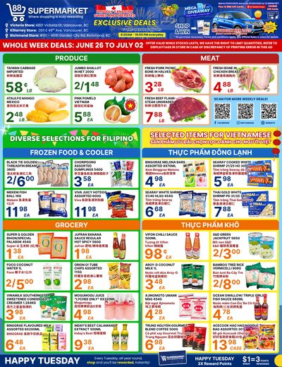 88 Supermarket Flyer June 26 to July 2 88 Supermarket Flyer June 26 to July 2