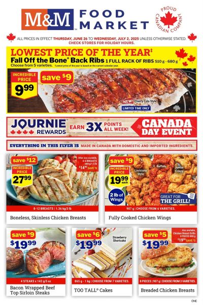 M&M Food Market (ON) Flyer June 26 to July 2