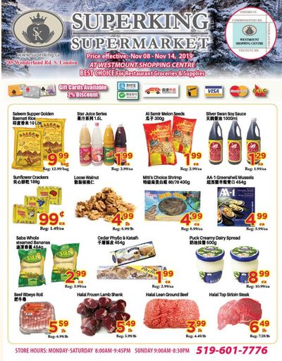 Superking Supermarket (London) Flyer November 8 to 14