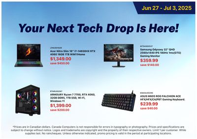 Canada Computers Flyer June 27 to July 3 Canada Computers Flyer June 27 to July 3