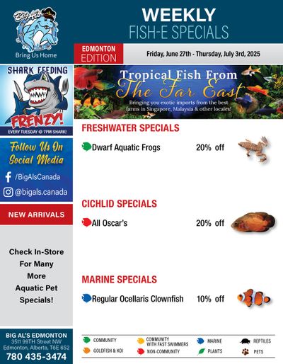 Big Al's (Edmonton) Weekly Specials June 27 to July 3
