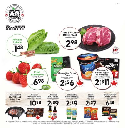AG Foods Flyer June 27 to July 3