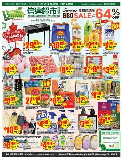 Btrust Supermarket (Mississauga) Flyer June 27 to July 3