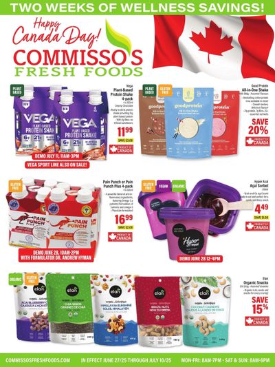 Commisso's Fresh Foods Wellness Flyer June 27 to July 10