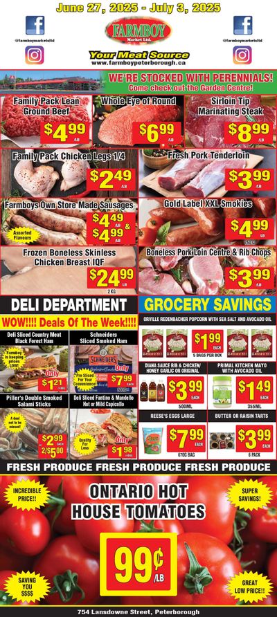 Farmboy Peterborough Flyer June 27 to July 3 Farmboy Peterborough Flyer June 27 to July 3