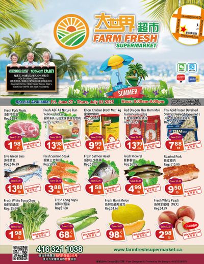 Farm Fresh Supermarket Flyer June 27 to July 3 Farm Fresh Supermarket Flyer June 27 to July 3