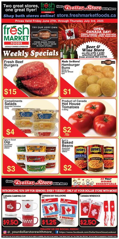Fresh Market Foods Flyer June 27 to July 3 Fresh Market Foods Flyer June 27 to July 3