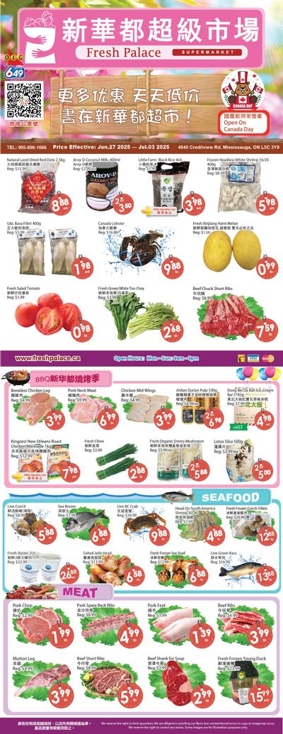 Fresh Palace Supermarket Flyer June 27 to July 3 Fresh Palace Supermarket Flyer June 27 to July 3