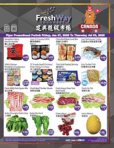 FreshWay Foodmart Flyer June 27 to July 3 FreshWay Foodmart Flyer June 27 to July 3