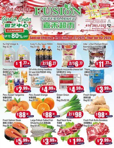 Fusion Supermarket Flyer June 27 to July 3 Fusion Supermarket Flyer June 27 to July 3
