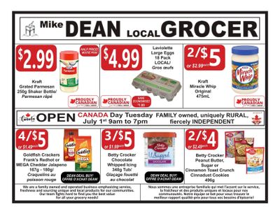 Mike Dean Local Grocer Flyer June 27 to July 3 Mike Dean Local Grocer Flyer June 27 to July 3