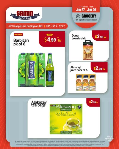 Samir Supermarket Flyer June 27 to 29 Samir Supermarket Flyer June 27 to 29