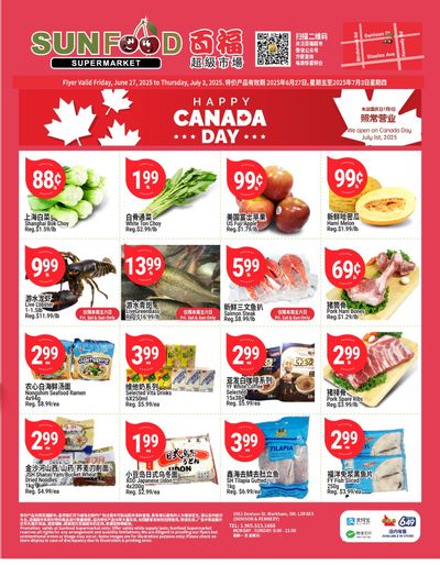 Sunfood Supermarket Flyer June 27 to July 3 Sunfood Supermarket Flyer June 27 to July 3