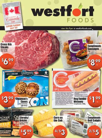 Westfort Foods Flyer June 27 to July 3 Westfort Foods Flyer June 27 to July 3