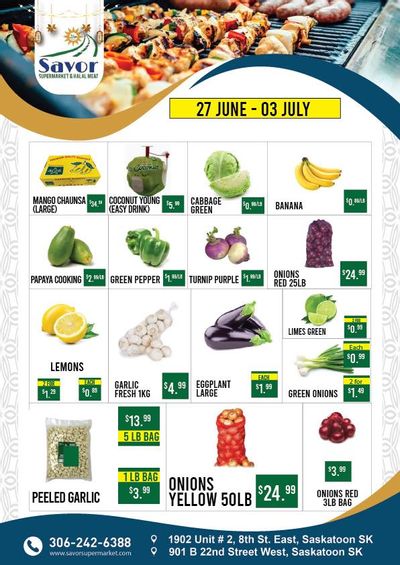 Savor Supermarket Flyer June 27 to July 3
