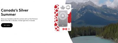 Royal Canadian Mint: Premium Bullion Silver Bar Now Available + More