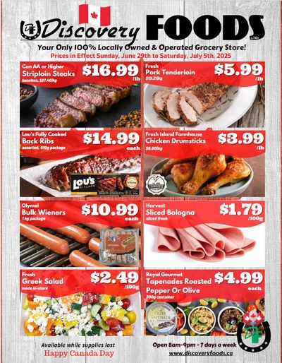 Discovery Foods Flyer June 29 to July 5 Discovery Foods Flyer June 29 to July 5