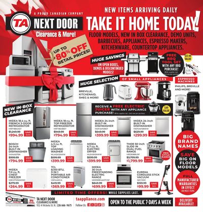 TA Appliances Flyer June 30 to July 7 TA Appliances Flyer June 30 to July 7