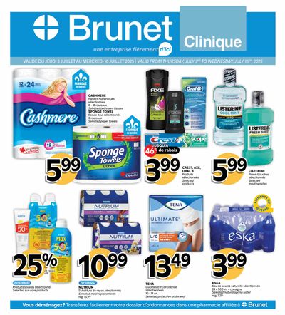 Brunet Clinique Flyer July 3 to 16 Brunet Clinique Flyer July 3 to 16