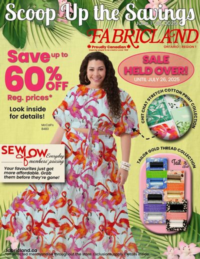 Fabricland (ON) Flyer July 1 to 26