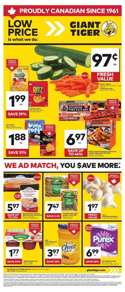 Giant Tiger (West) Flyer July 2 to 8