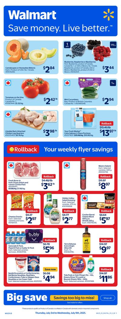 Walmart (West) Flyer July 3 to 9
