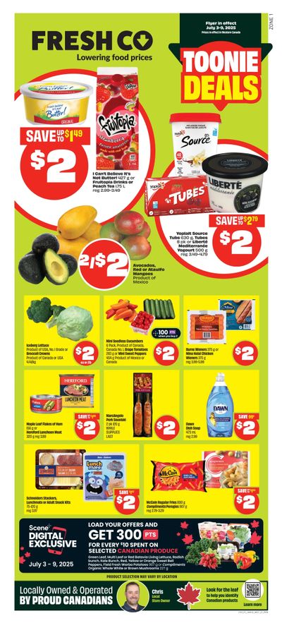 FreshCo (West) Flyer July 3 to 9