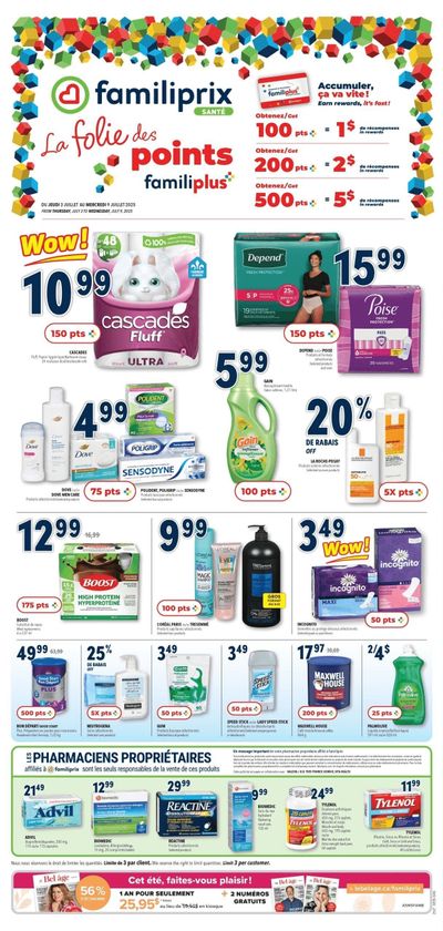 Familiprix Health Flyer July 3 to 9