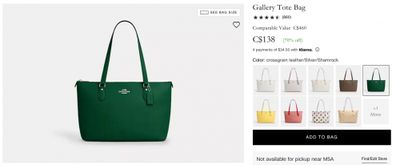 Coach and Coach Outlet Canada: Save up to 70% off Select Styles