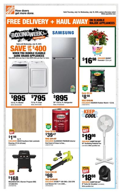 Home Depot (BC) Flyer July 3 to 16 Home Depot (BC) Flyer July 3 to 16