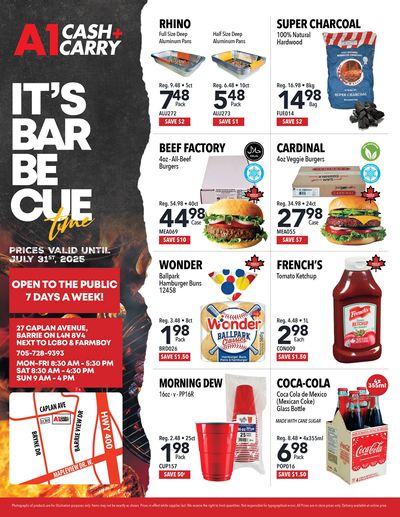 A-1 Cash and Carry Flyer July 1 to 31 A-1 Cash and Carry Flyer July 1 to 31