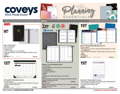 Covey Basics Planning Essentials Flyer July 1 to 31