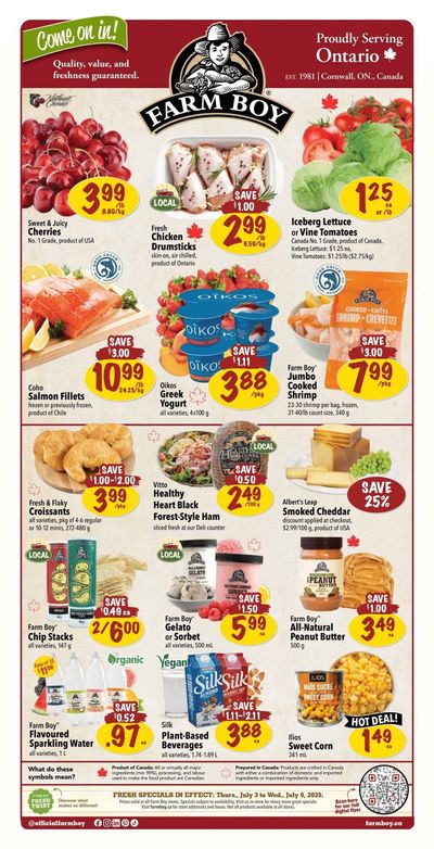 Farm Boy Flyer July 3 to 9