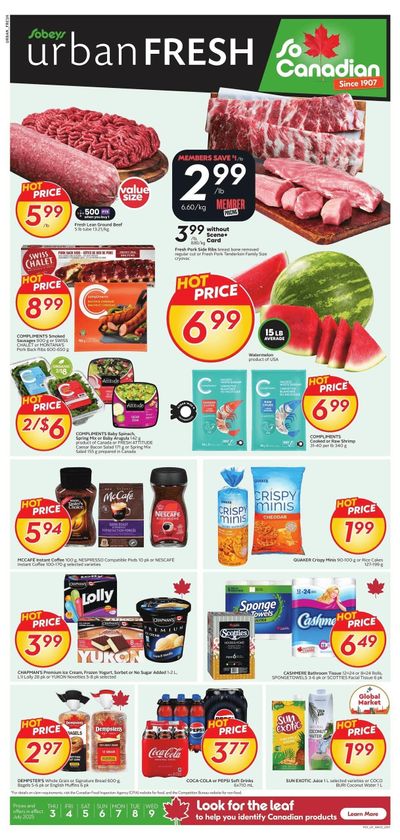 Sobeys Urban Fresh Flyer July 3 to 9 Sobeys Urban Fresh Flyer July 3 to 9