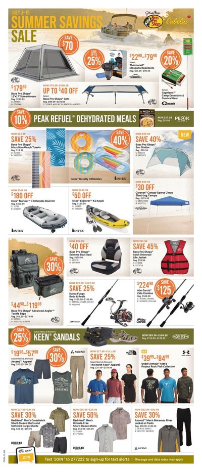 Cabela's Flyer July 3 to 16