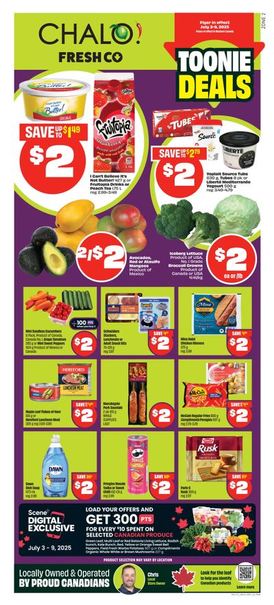 9Chalo! FreshCo (West) Flyer July 3 to 9