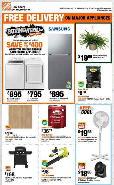 Home Depot (QC) Flyer July 3 to 16
