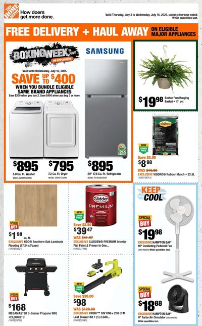 Home Depot (Atlantic) Flyer July 3 to 16