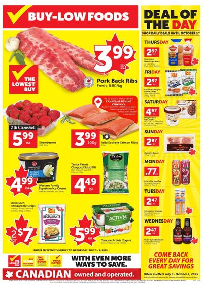 Buy-Low Foods Flyer July 3 to 9