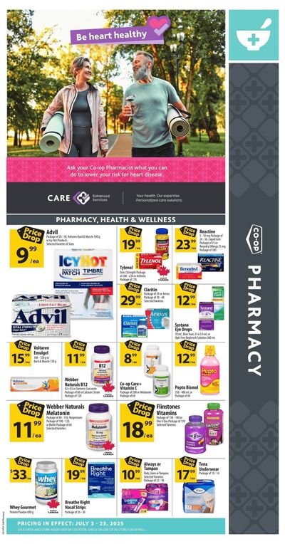 Co-op (West) Pharmacy Flyer July 3 to 23