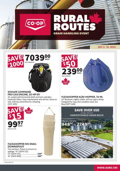Co-op (West) Rural Routes Flyer July 3 to 16