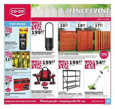 Co-op (West) Home Centre Flyer July 3 to 9