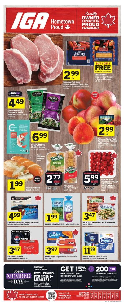 IGA (West) Flyer July 3 to 9