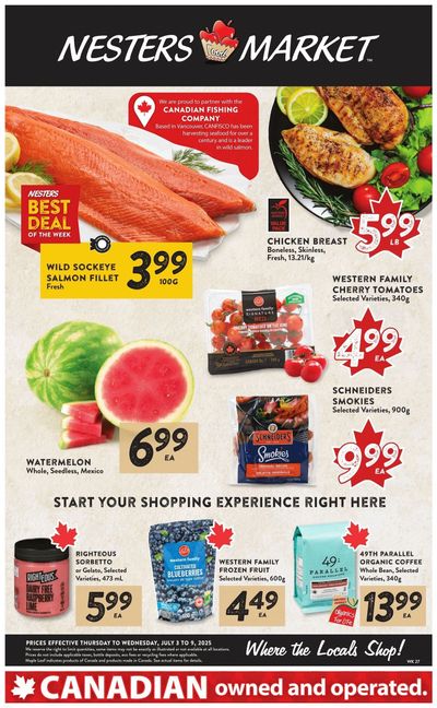 Nesters Market Flyer July 3 to 9