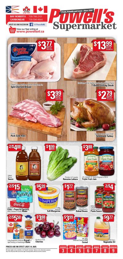 Powell's Supermarket Flyer July 3 to 9